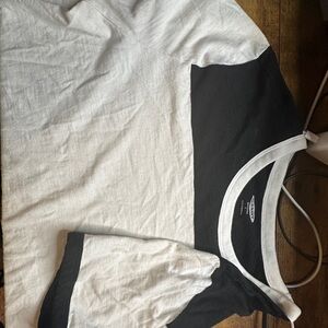 Old Navy black and white shirt